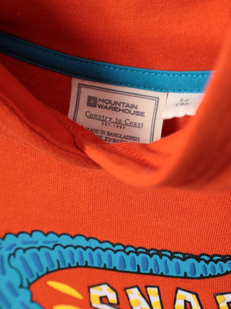Sweat à capuche Mountain Warehouse Snappy Croco 100% coton enfant - Image 5 of 5