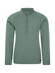 Mountain Warehouse Kids Merino Half Zip Thermal Top - صورة 1 من 5