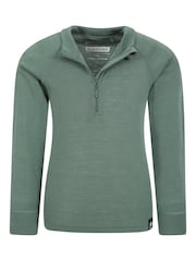 Mountain Warehouse Kids Merino Half Zip Thermal Top - صورة 2 من 5
