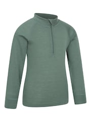 Mountain Warehouse Kids Merino Half Zip Thermal Top - صورة 3 من 5