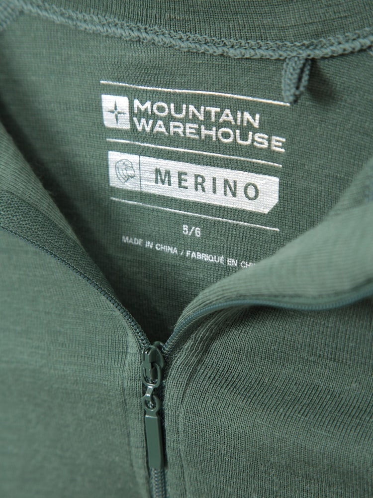 Mountain Warehouse Kids Merino Half Zip Thermal Top - صورة 5 من 5