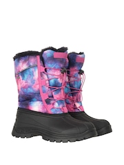 Mountain Warehouse Purple/Pink Kids Whistler Sherpa Lined Snow Boots - Image 1 of 6