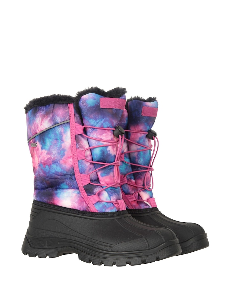Mountain Warehouse Purple/Pink Kids Whistler Sherpa Lined Snow Boots - Image 1 of 6