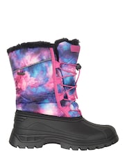 Mountain Warehouse Purple/Pink Kids Whistler Sherpa Lined Snow Boots - Image 2 of 6