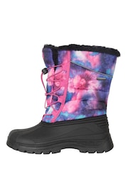 Mountain Warehouse Purple/Pink Kids Whistler Sherpa Lined Snow Boots - Image 3 of 6