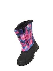 Mountain Warehouse Purple/Pink Kids Whistler Sherpa Lined Snow Boots - Image 4 of 6