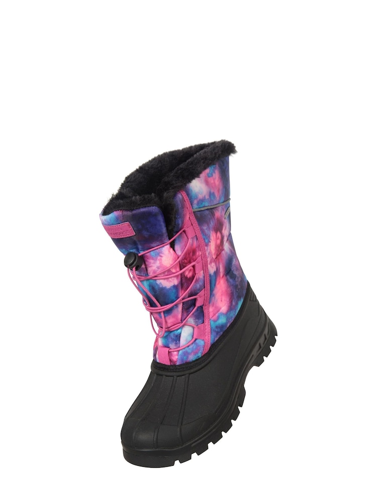 Mountain Warehouse Purple/Pink Kids Whistler Sherpa Lined Snow Boots - Image 4 of 6