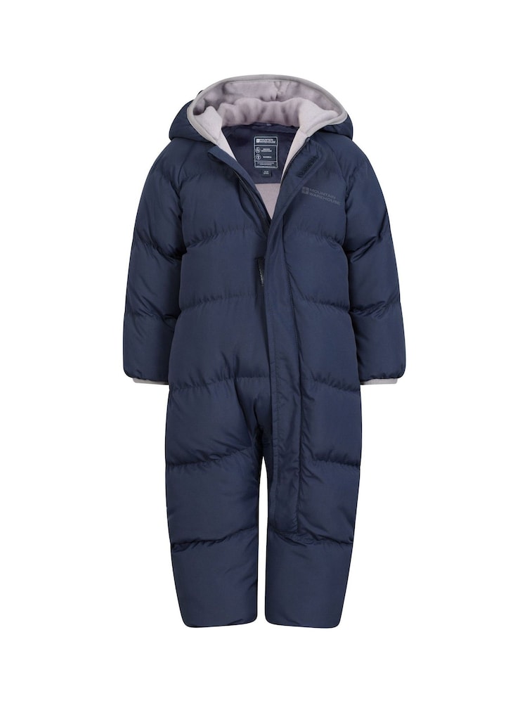 Mountain Warehouse Blue Frosty Toddler Fleece Lined Padded Suit - Image 1 of 6