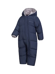 Mountain Warehouse Blue Frosty Toddler Fleece Lined Padded Suit - Image 3 of 6
