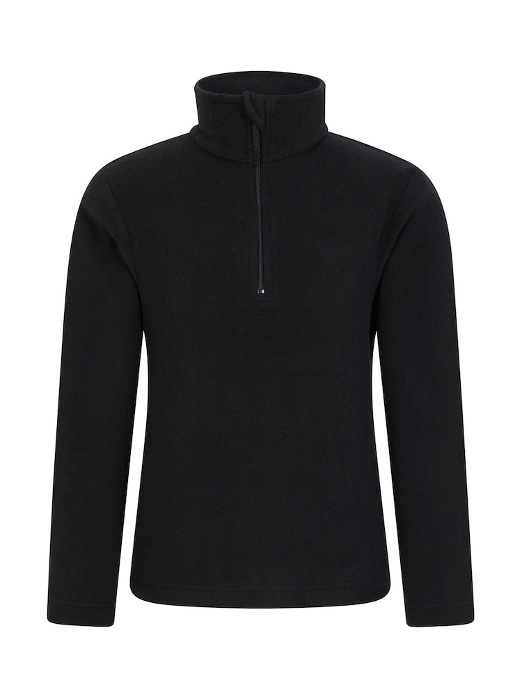 Mountain Warehouse Black Camber II Kids Half Zip Fleece - Image 1 of 5 Mountain Warehouse Black Camber II Kids Half Zip Fleece - Image 1 of 5