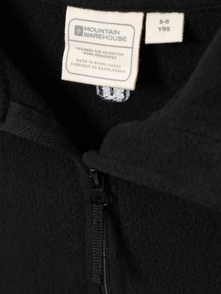 Mountain Warehouse Black Camber II Kids Half Zip Fleece - Image 5 of 5