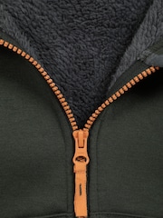 Mountain Warehouse Green Kids Nordic II Sherpa Lined Full Zip Hoodie - Image 5 of 5