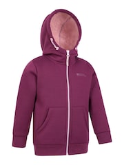 Mountain Warehouse Pink Kids Alpine II Sherpa Lined Full Zip Hoodie - Image 1 of 4