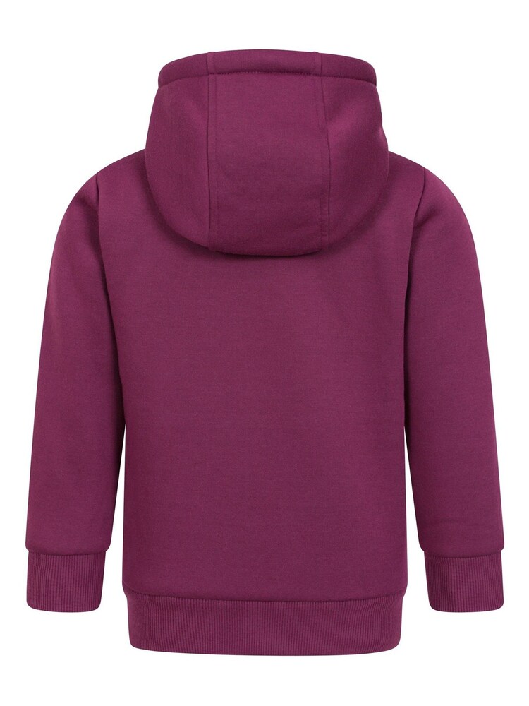 Mountain Warehouse Pink Kids Alpine II Sherpa Lined Full Zip Hoodie - Image 2 of 4