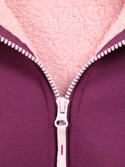 Mountain Warehouse Pink Kids Alpine II Sherpa Lined Full Zip Hoodie - Image 4 of 4