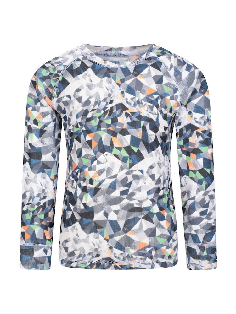 Mountain Warehouse Multi Kids Talus Printed Thermal Top And Joggers Set - Image 2 of 6