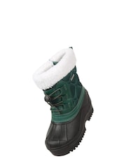 Mountain Warehouse Green Arctic Junior Waterproof Fleece Lined Adaptive Snow Boots - Image 4 of 6