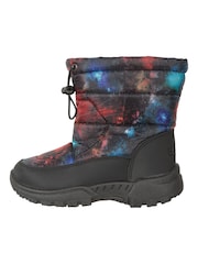 Mountain Warehouse Black Dark Toddler Caribou Printed Adaptive Snow Boots - Image 2 of 6
