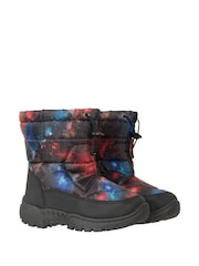 Mountain Warehouse Black Dark Toddler Caribou Printed Adaptive Snow Boots - Image 3 of 6