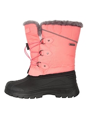 Mountain Warehouse Pink/Black Kids Whistler Sherpa Lined Snow Boots - Image 2 of 5