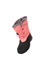 Mountain Warehouse Pink/Black Kids Whistler Sherpa Lined Snow Boots - Image 3 of 5
