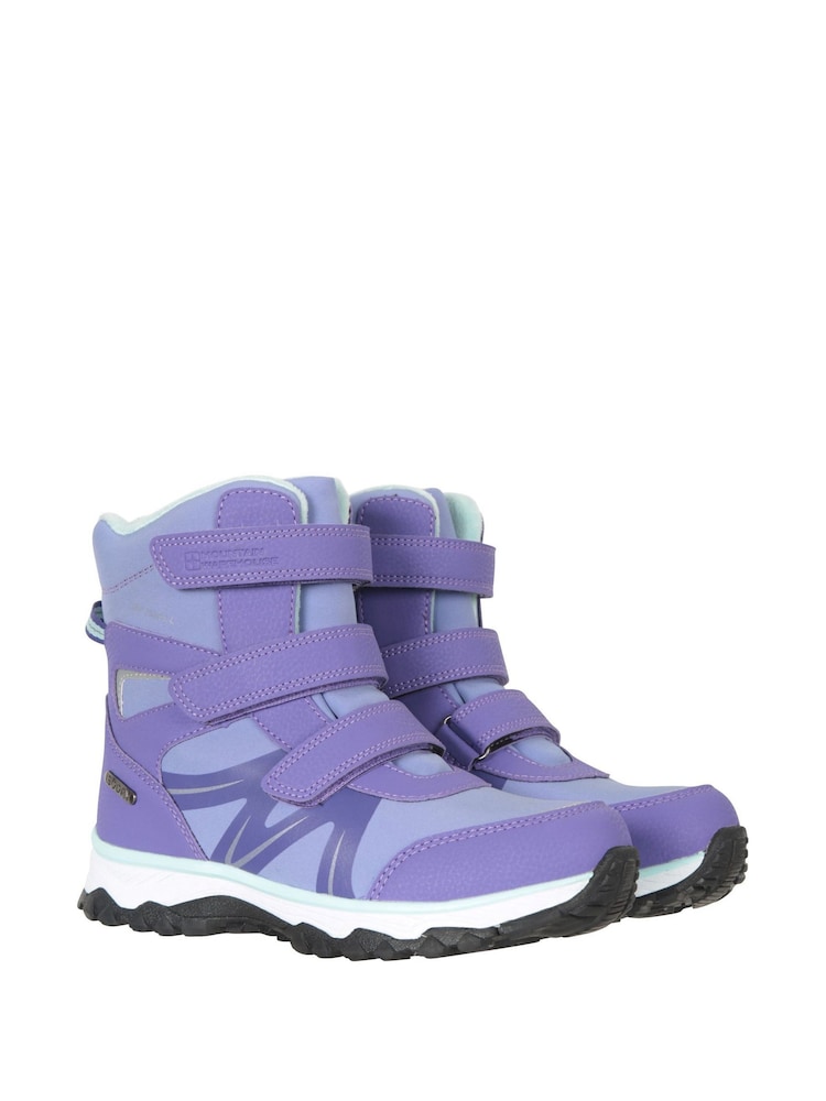 Mountain Warehouse Purple Kids Slope Softshell Snow Boots - Image 1 of 6