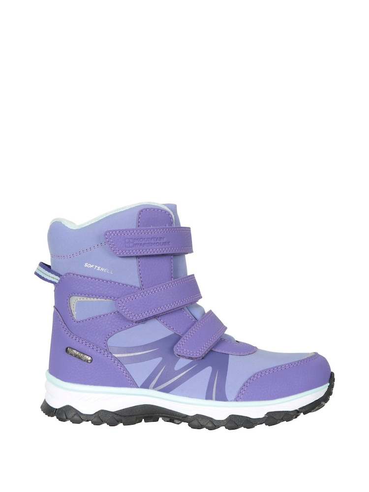 Mountain Warehouse Purple Kids Slope Softshell Snow Boots - Image 3 of 6