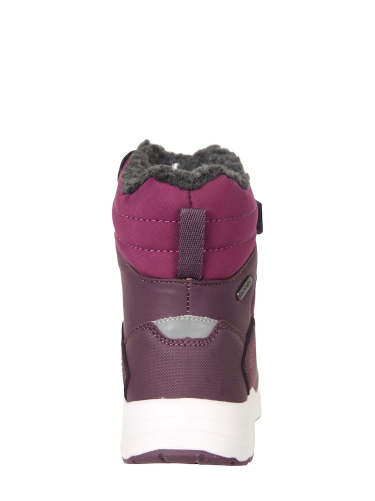 Mountain Warehouse Pink Kids Denver Waterproof Sherpa Lined Snow Boots - Image 5 of 6