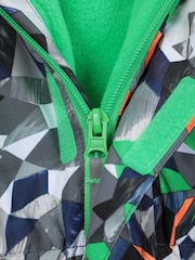 Mountain Warehouse Aqua Blue Kids Cloud Printed Waterproof Fleece Lined Snowsuit - Image 5 of 6