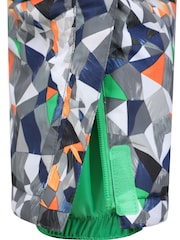 Mountain Warehouse Aqua Blue Kids Cloud Printed Waterproof Fleece Lined Snowsuit - Image 6 of 6