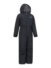 Mountain Warehouse Black Cloud Kids All In One Waterproof Fleece Lined Snowsuit - Image 2 of 6