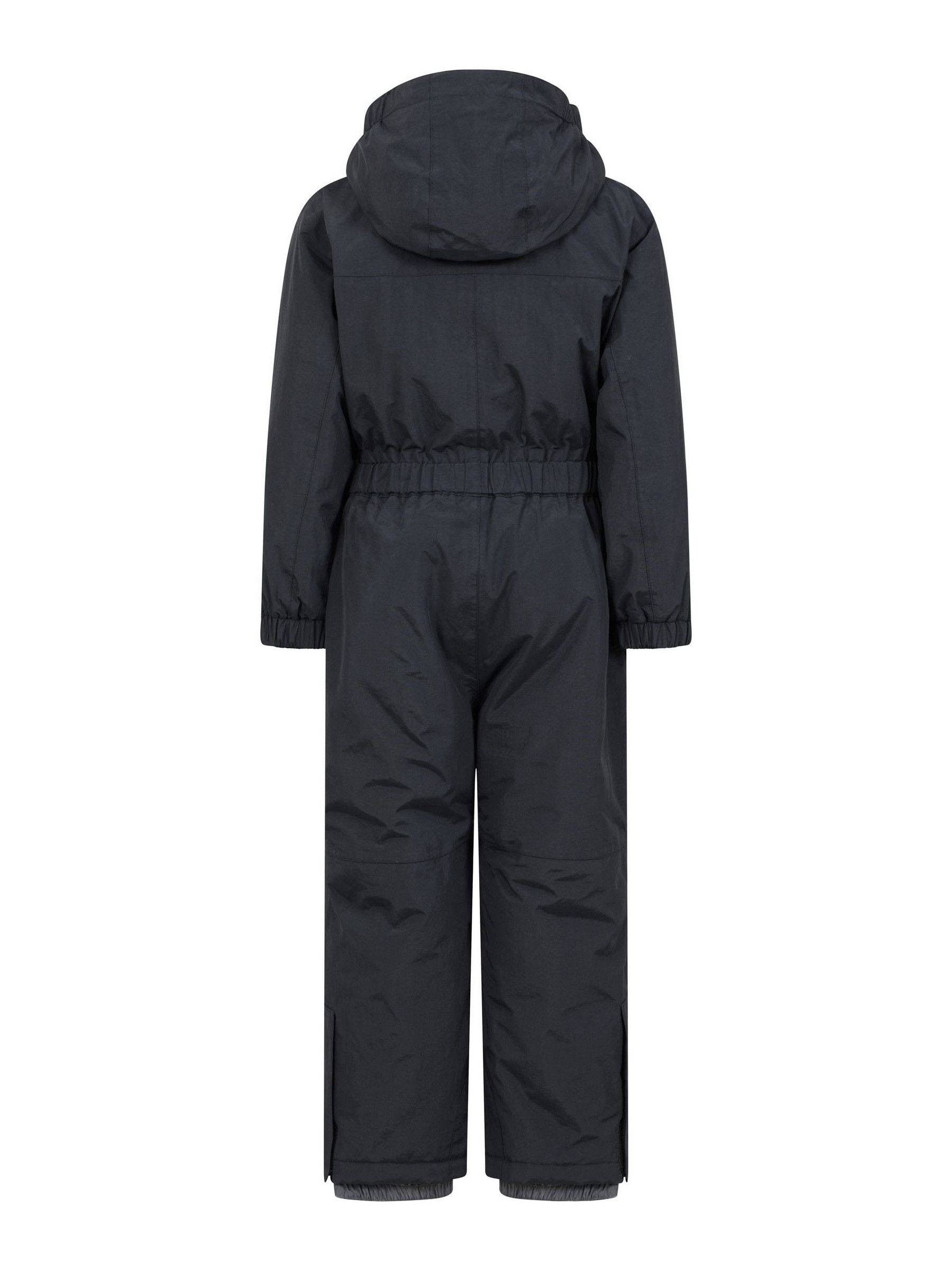 Buy Mountain Warehouse Black Cloud Kids All In One Waterproof Fleece Lined Snowsuit from Next Ireland