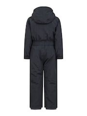 Mountain Warehouse Black Cloud Kids All In One Waterproof Fleece Lined Snowsuit - Image 3 of 6