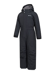 Mountain Warehouse Black Cloud Kids All In One Waterproof Fleece Lined Snowsuit - Image 4 of 6