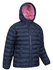 Mountain Warehouse Blue Seasons Kids Printed Water-Resistant Padded Jacket - Image 3 of 5