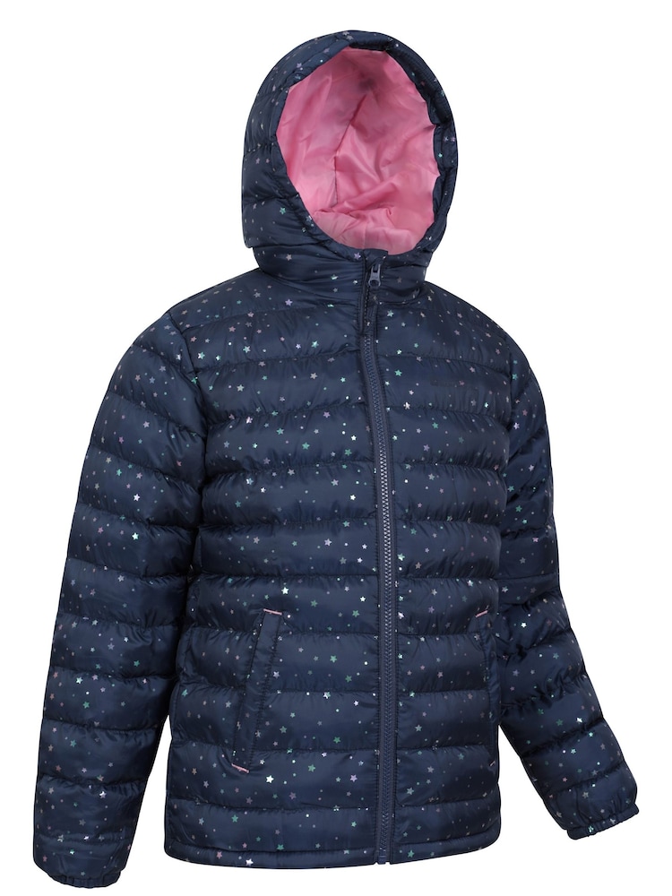 Mountain Warehouse Blue Seasons Kids Printed Water-Resistant Padded Jacket - Image 3 of 5