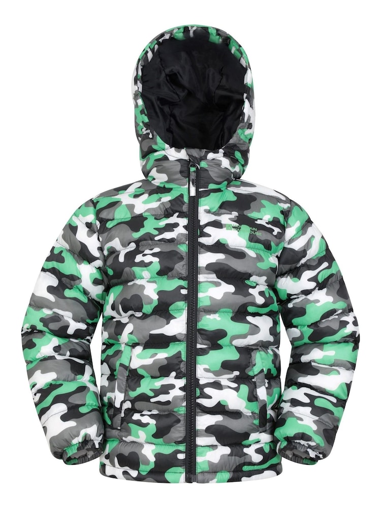 Mountain Warehouse Green Kids Seasons Printed Water Resistant Padded Jacket - Image 2 of 5