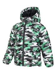 Mountain Warehouse Green Kids Seasons Printed Water Resistant Padded Jacket - Image 4 of 5