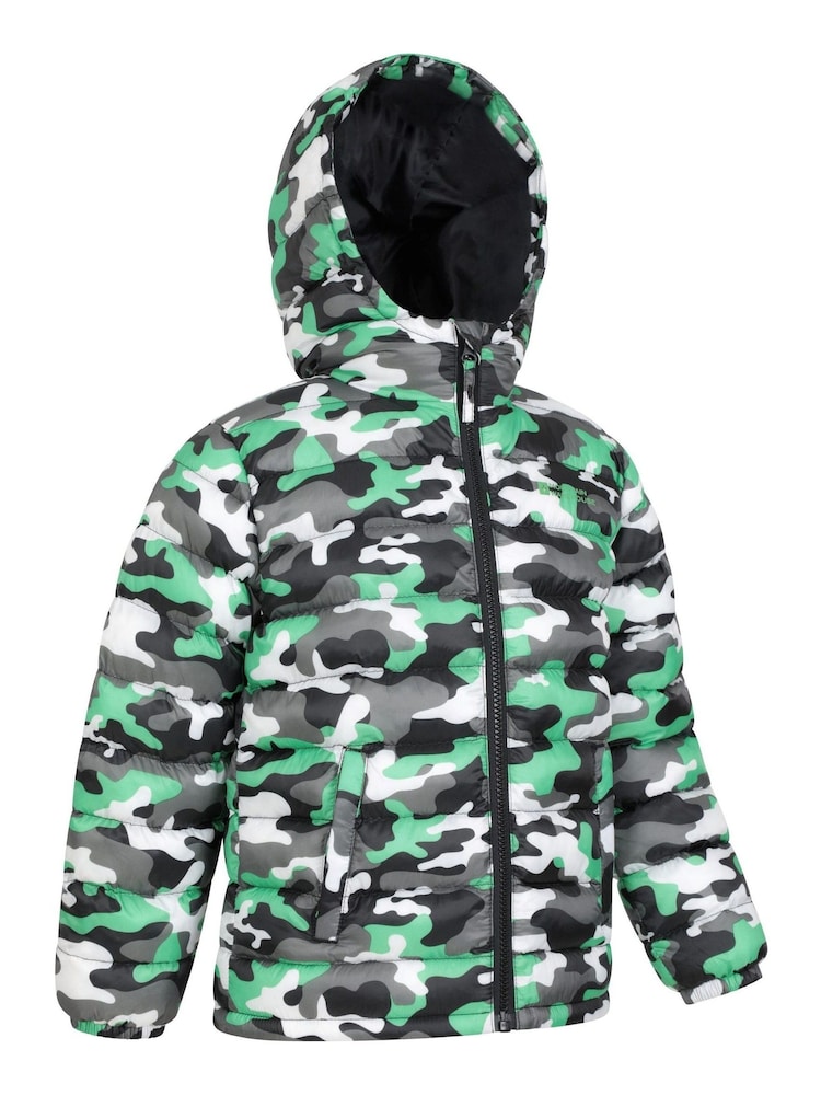 Mountain Warehouse Green Kids Seasons Printed Water Resistant Padded Jacket - Image 5 of 5
