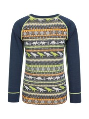 Mountain Warehouse Green Kids Jacquard Merino Thermal Top And Pants Set - Image 3 of 5