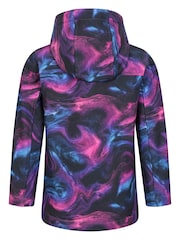 Mountain Warehouse Dark Purple Exodus Kids Printed Water-Resistant Softshell Jacket - Image 2 of 5