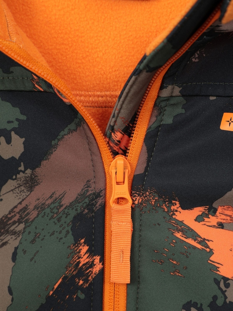 Mountain Warehouse Camouflage Exodus Kids Printed Water-Resistant Softshell Jacket - Image 5 of 5 Mountain Warehouse Camouflage Exodus Kids Printed Water-Resistant Softshell Jacket - Image 5 of 5