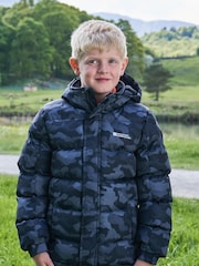 Mountain Warehouse Navy Blue Kids Printed Snow Jacket - Image 1 of 5