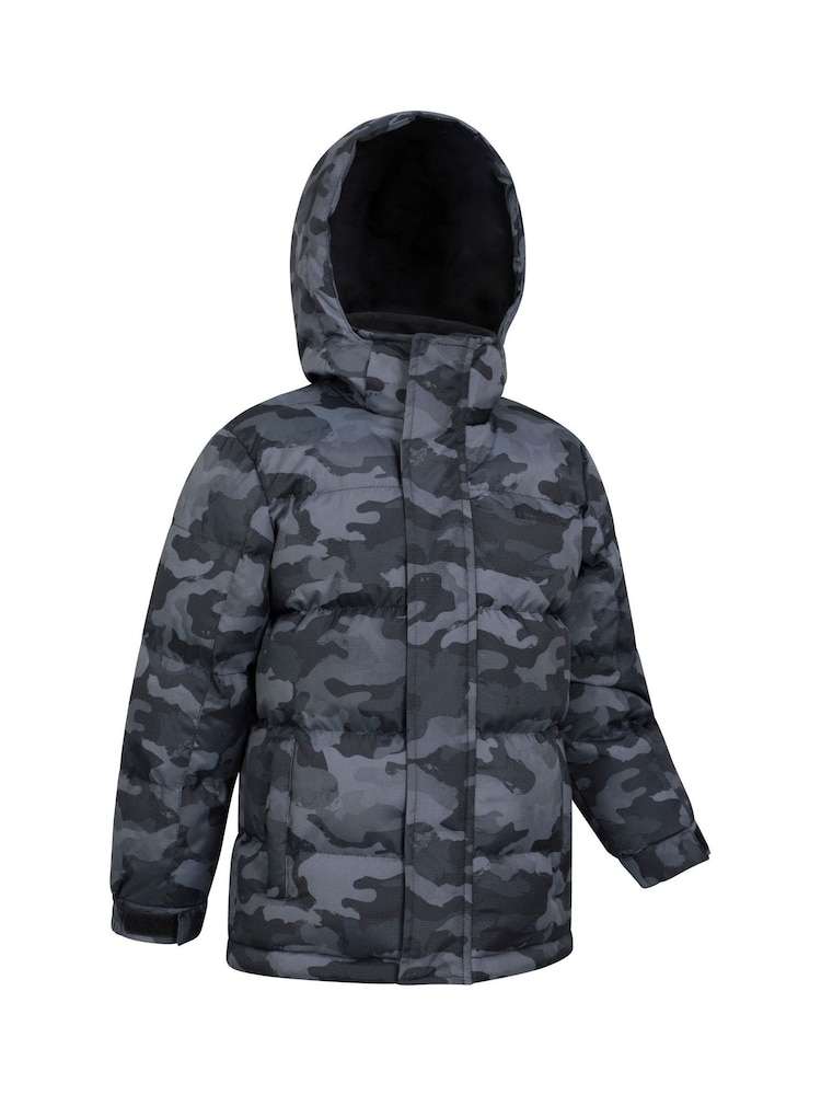 Mountain Warehouse Navy Blue Kids Printed Snow Jacket - Image 2 of 5