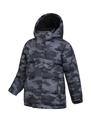 Mountain Warehouse Navy Blue Kids Printed Snow Jacket - Image 3 of 5