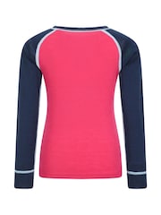Mountain Warehouse Purple Kids Merino II Thermal Top And Trousers Set - Image 4 of 6