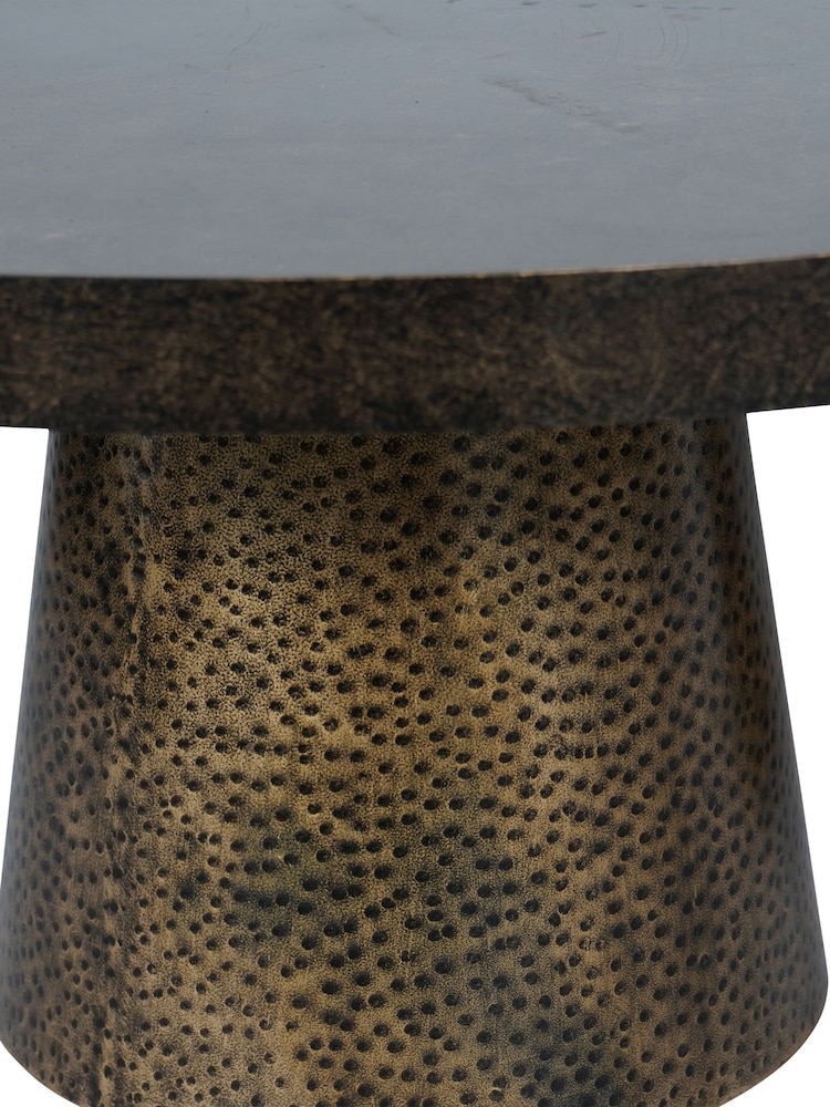 Libra Bronze Sandbanks Set of 2 Antique Coffee Tables - Image 4 of 4