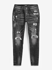 Alessandro Zavetti Damiano Slim Fit Denim Black Jeans - Image 7 of 7