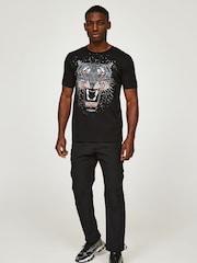 Alessandro Zavetti Vitalo Black Cargo Trousers - Image 4 of 8
