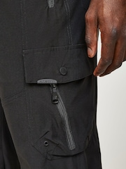 Alessandro Zavetti Vitalo Black Cargo Trousers - Image 6 of 8